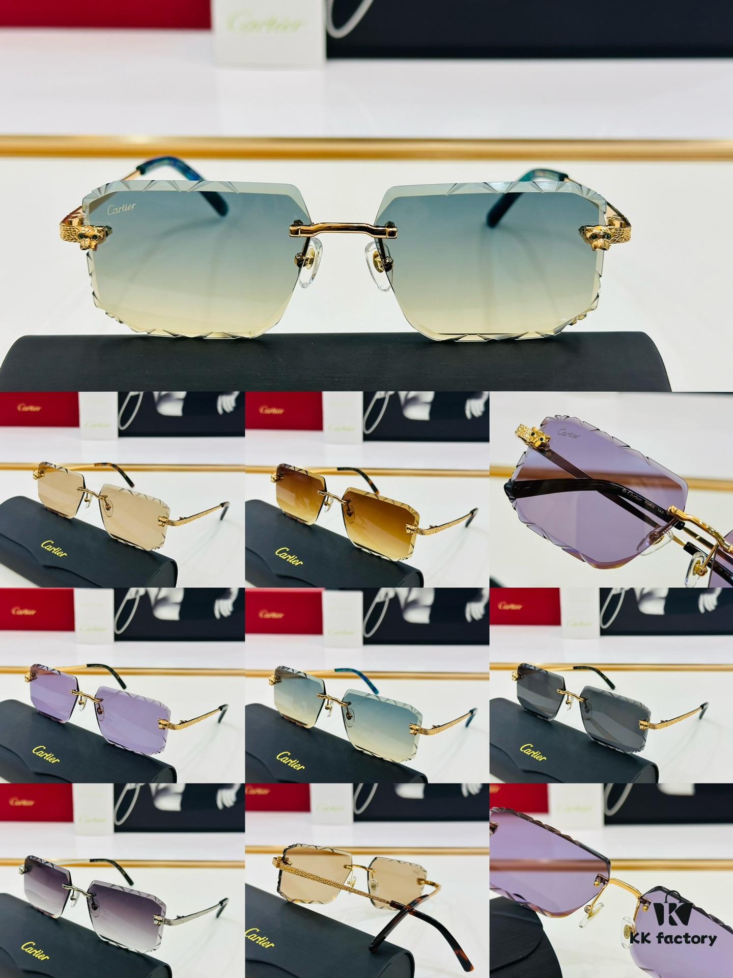 Cartier CT0541S Size: 56□17-140 Fashion Casual XL Sunglasses