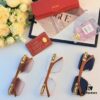Cartier* European and American Celebrity Retro Fashion Square Frameless Cut-edge Sunglasses, Trendy Influencer Stylish Sun Glasses