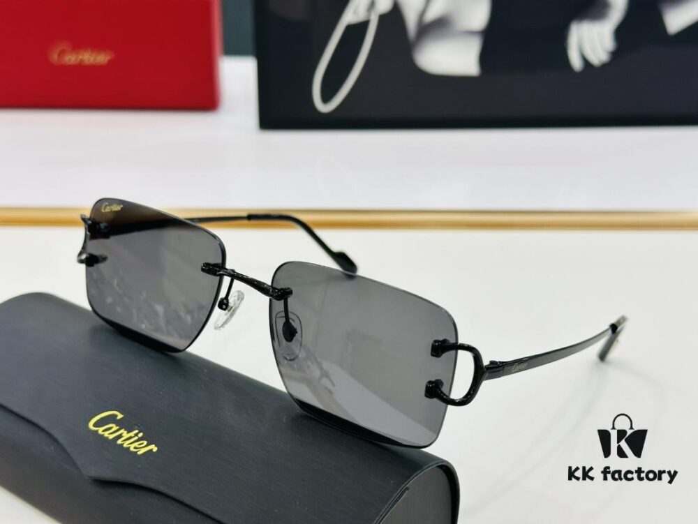 Cartier CT0330S Sunglasses Size 57□18-140 Universal Frame Shape Minimalist and Elegant Fashion Unisex