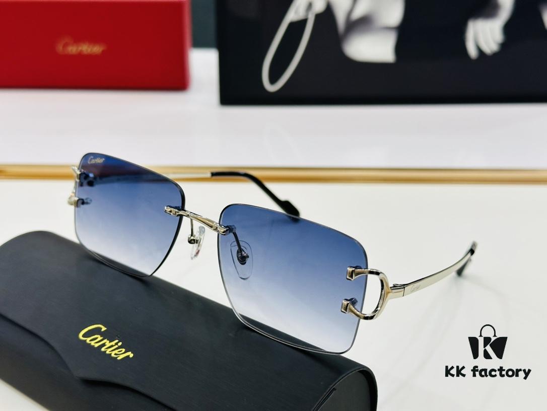 Cartier CT0330S Sunglasses Size 57□18-140 Universal Frame Shape Minimalist and Elegant Fashion Unisex