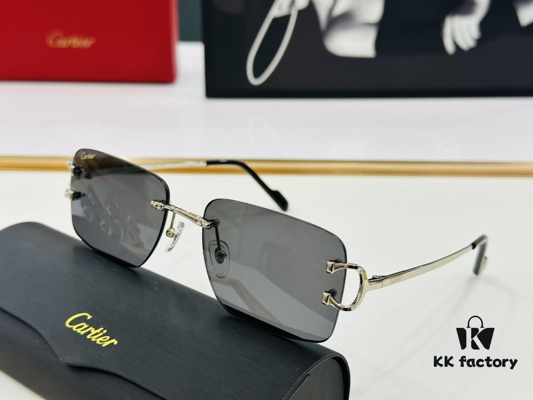 Cartier CT0330S Sunglasses Size 57□18-140 Universal Frame Shape Minimalist and Elegant Fashion Unisex