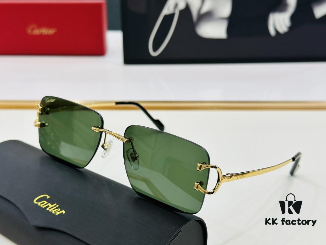 Cartier CT0330S Sunglasses Size 57□18-140 Universal Frame Shape Minimalist and Elegant Fashion Unisex