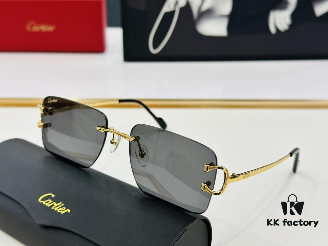 Cartier CT0330S Sunglasses Size 57□18-140 Universal Frame Shape Minimalist and Elegant Fashion Unisex
