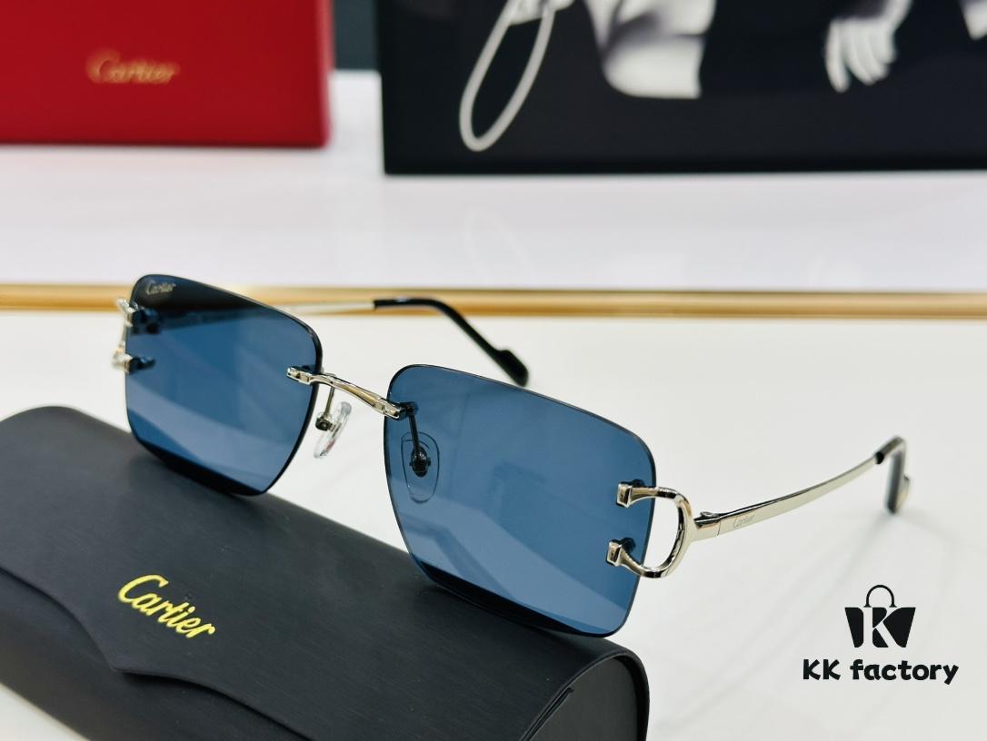 Cartier CT0330S Sunglasses Size 57□18-140 Universal Frame Shape Minimalist and Elegant Fashion Unisex