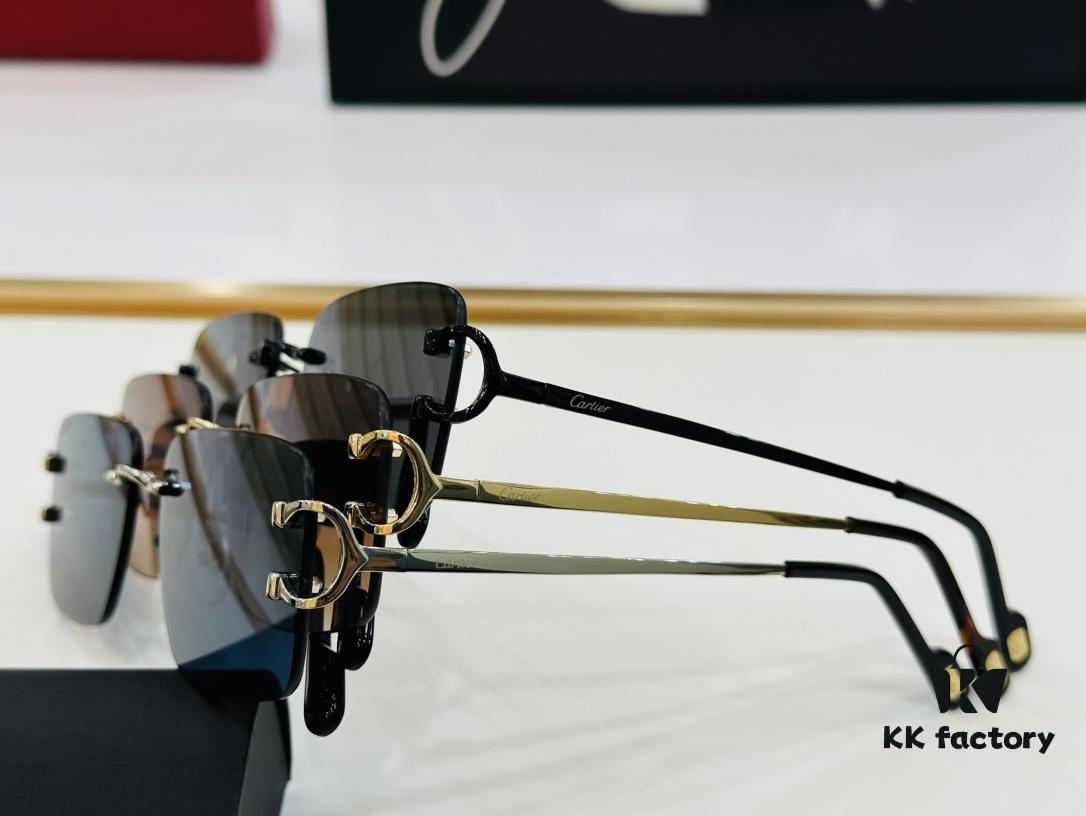 Cartier CT0330S Sunglasses Size 57□18-140 Universal Frame Shape Minimalist and Elegant Fashion Unisex