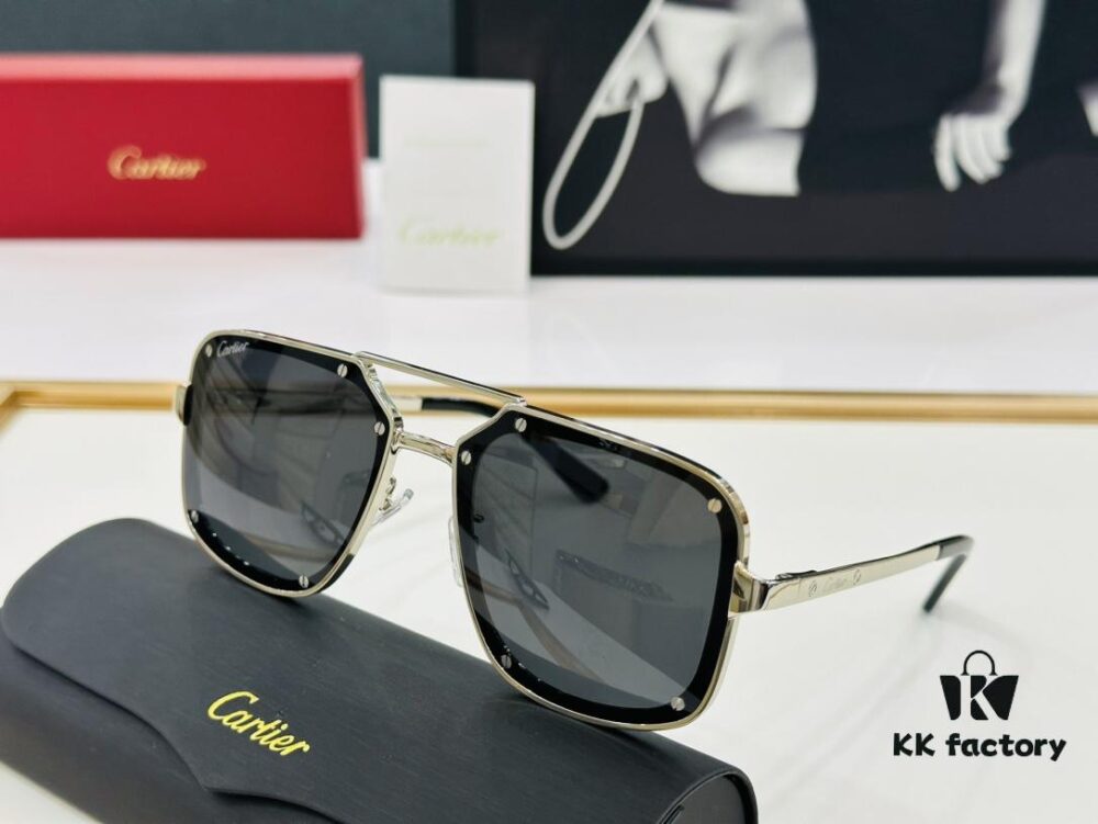 Cartier Classic Square Sunglasses Model CT0194S Size 58-17-145 C Series Driving Sunglasses