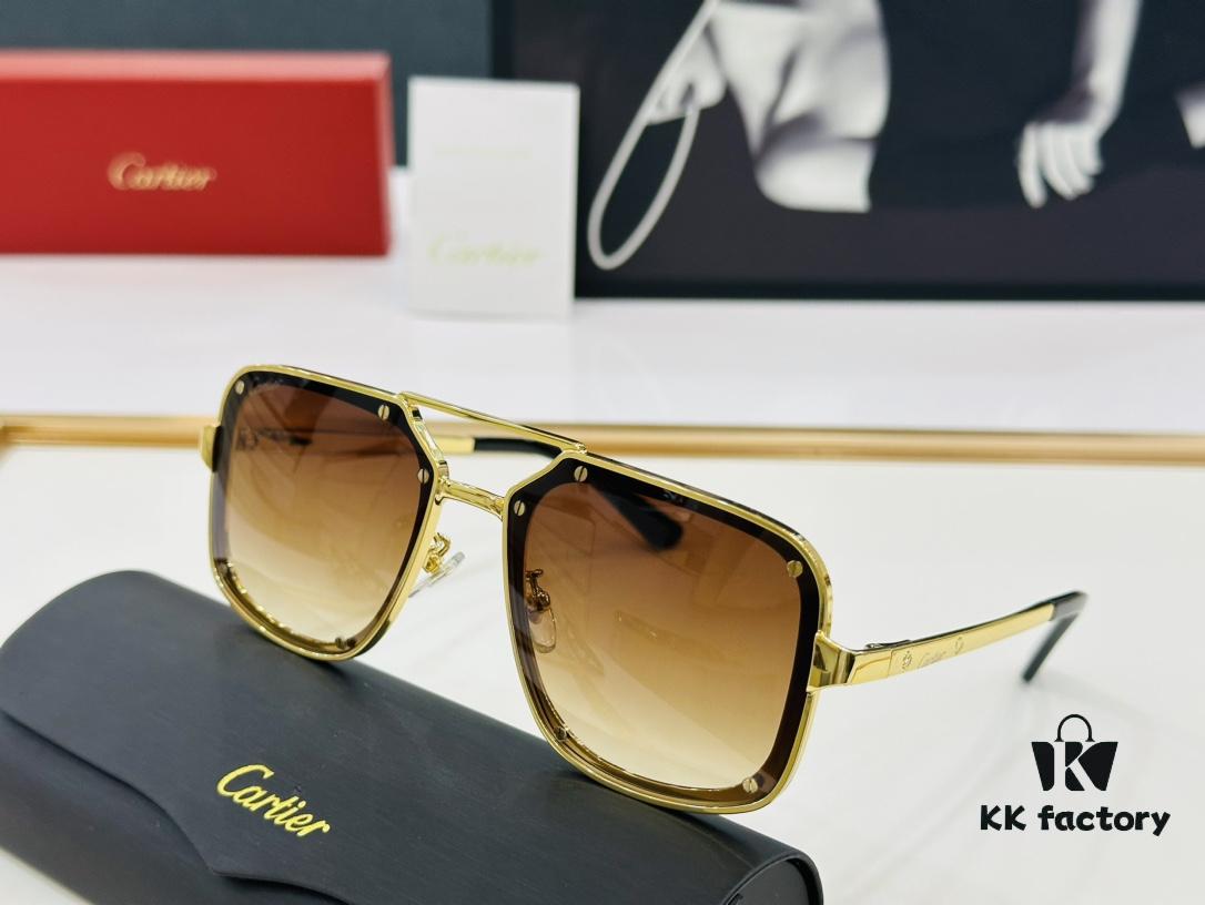 Cartier Classic Square Sunglasses Model CT0194S Size 58-17-145 C Series Driving Sunglasses