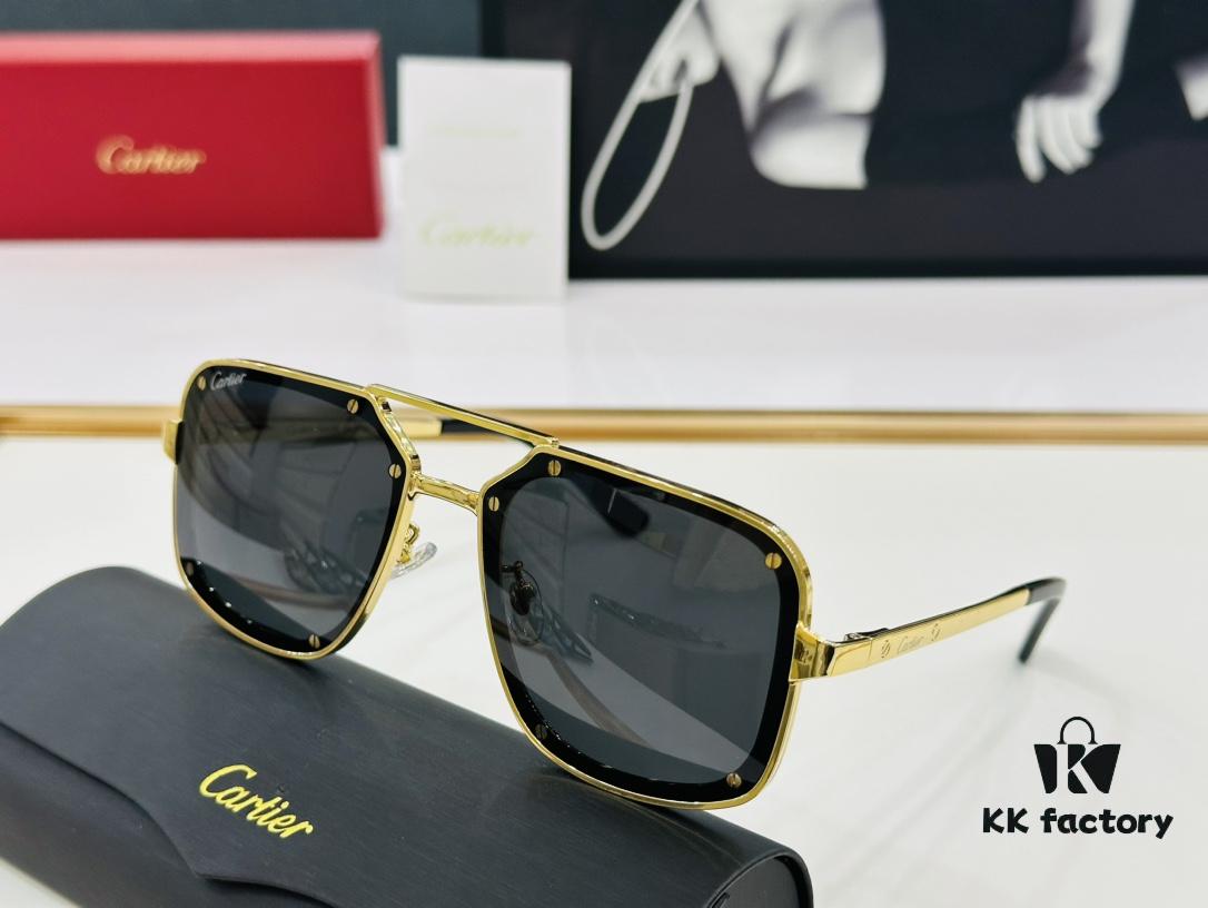 Cartier Classic Square Sunglasses Model CT0194S Size 58-17-145 C Series Driving Sunglasses