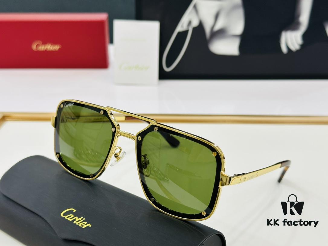 Cartier Classic Square Sunglasses Model CT0194S Size 58-17-145 C Series Driving Sunglasses