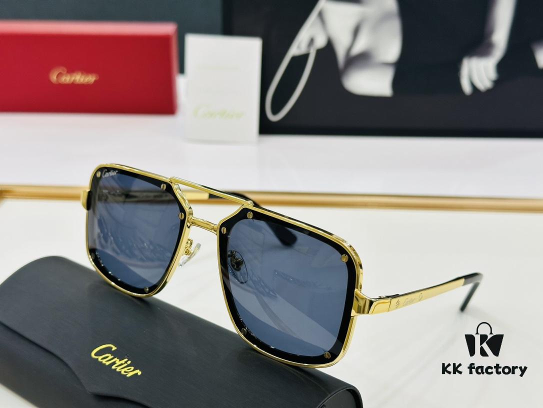 Cartier Classic Square Sunglasses Model CT0194S Size 58-17-145 C Series Driving Sunglasses