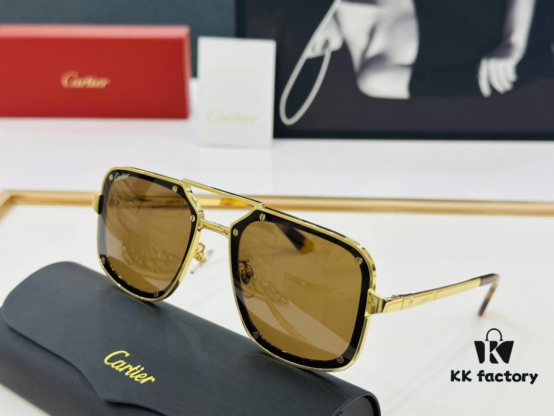 Cartier Classic Square Sunglasses Model CT0194S Size 58-17-145 C Series Driving Sunglasses