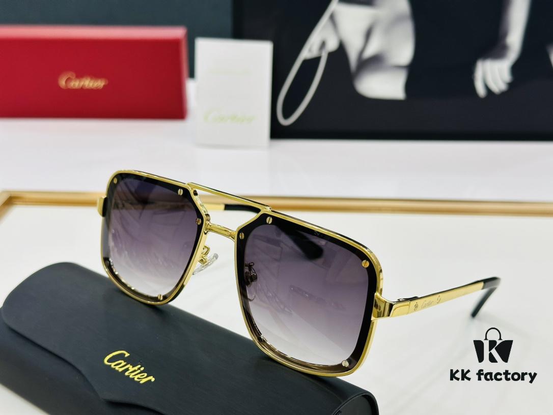 Cartier Classic Square Sunglasses Model CT0194S Size 58-17-145 C Series Driving Sunglasses