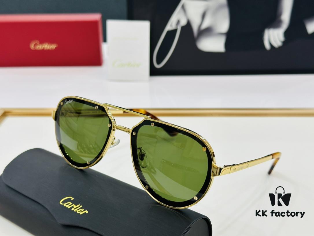 Cartier CA Collection MODEL: CT0195S Size: 60□17-140 Classic C Sunglasses for Driving