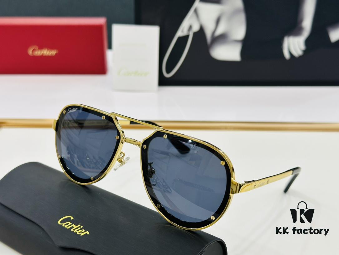 Cartier CA Collection MODEL: CT0195S Size: 60□17-140 Classic C Sunglasses for Driving