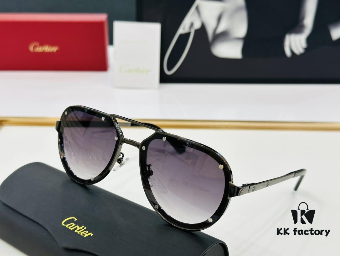 Cartier CA Collection MODEL: CT0195S Size: 60□17-140 Classic C Sunglasses for Driving