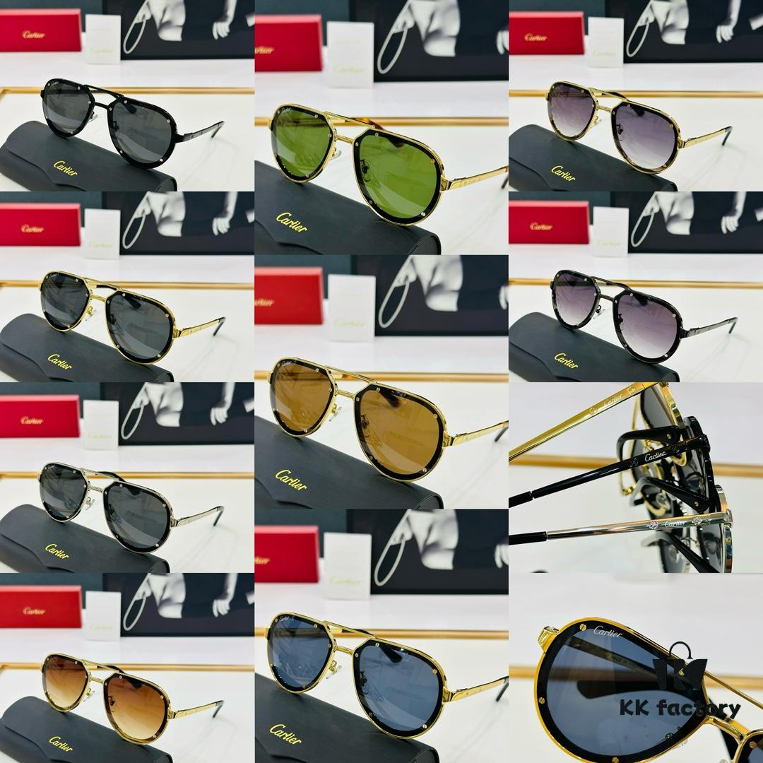 Cartier CA Collection MODEL: CT0195S Size: 60□17-140 Classic C Sunglasses for Driving
