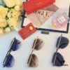 Cartier 2024 New Large-Frame Sunglasses, Korean-Style Fashionable Metal Cat-Eye Sun Glasses