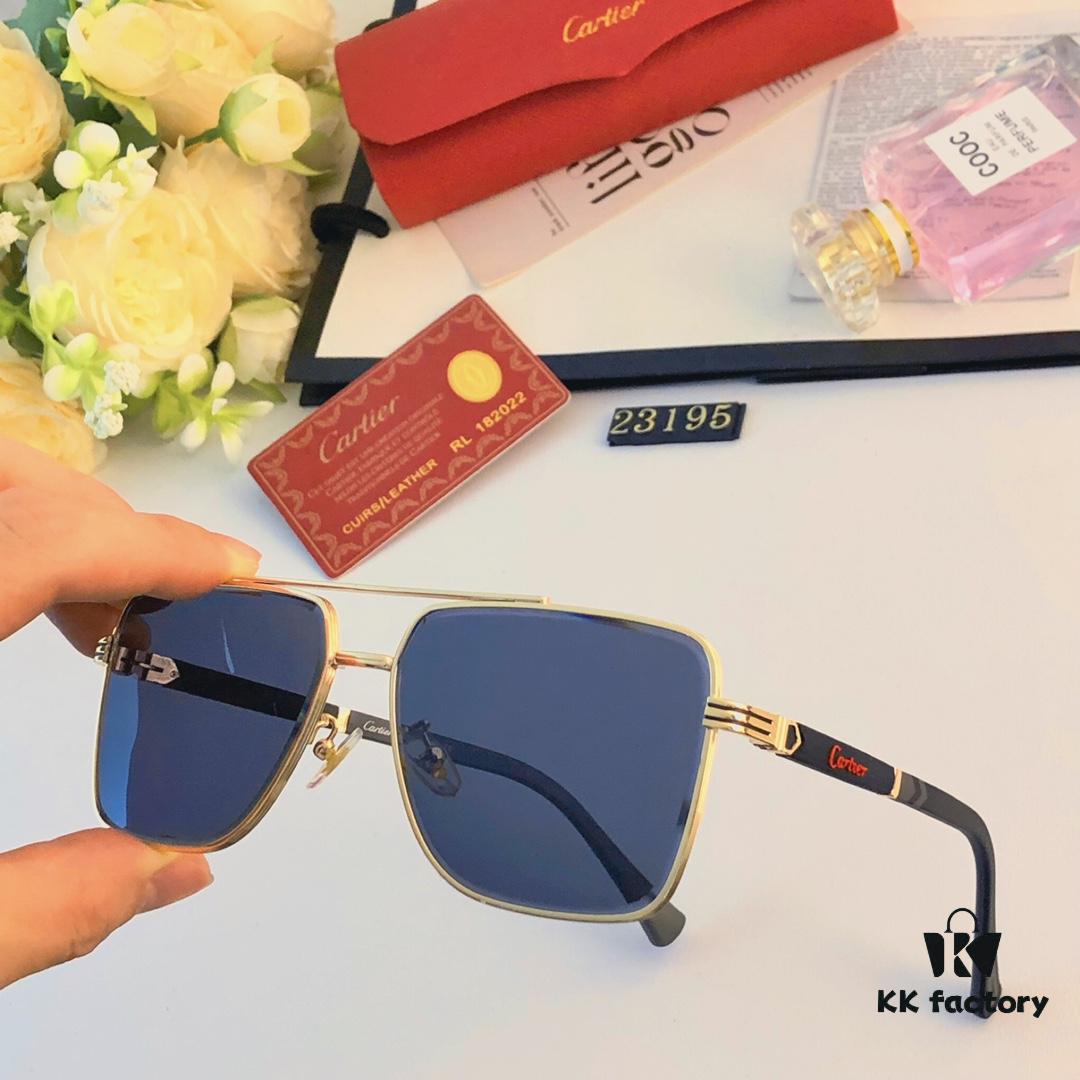 Cartier New Men's Sunglasses Unisex European and American Style UV Protection Casual Windproof Sports Sunglasses