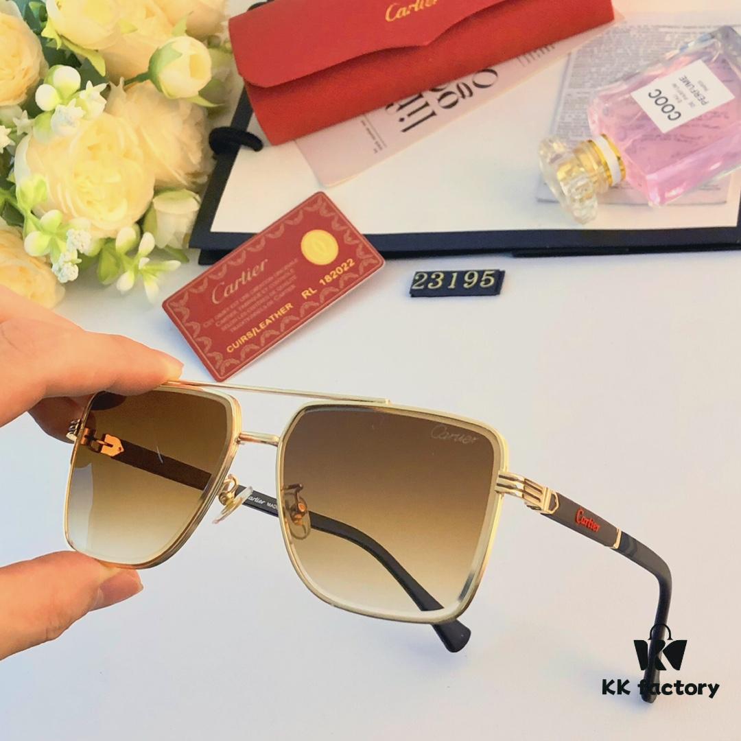 Cartier New Men's Sunglasses Unisex European and American Style UV Protection Casual Windproof Sports Sunglasses