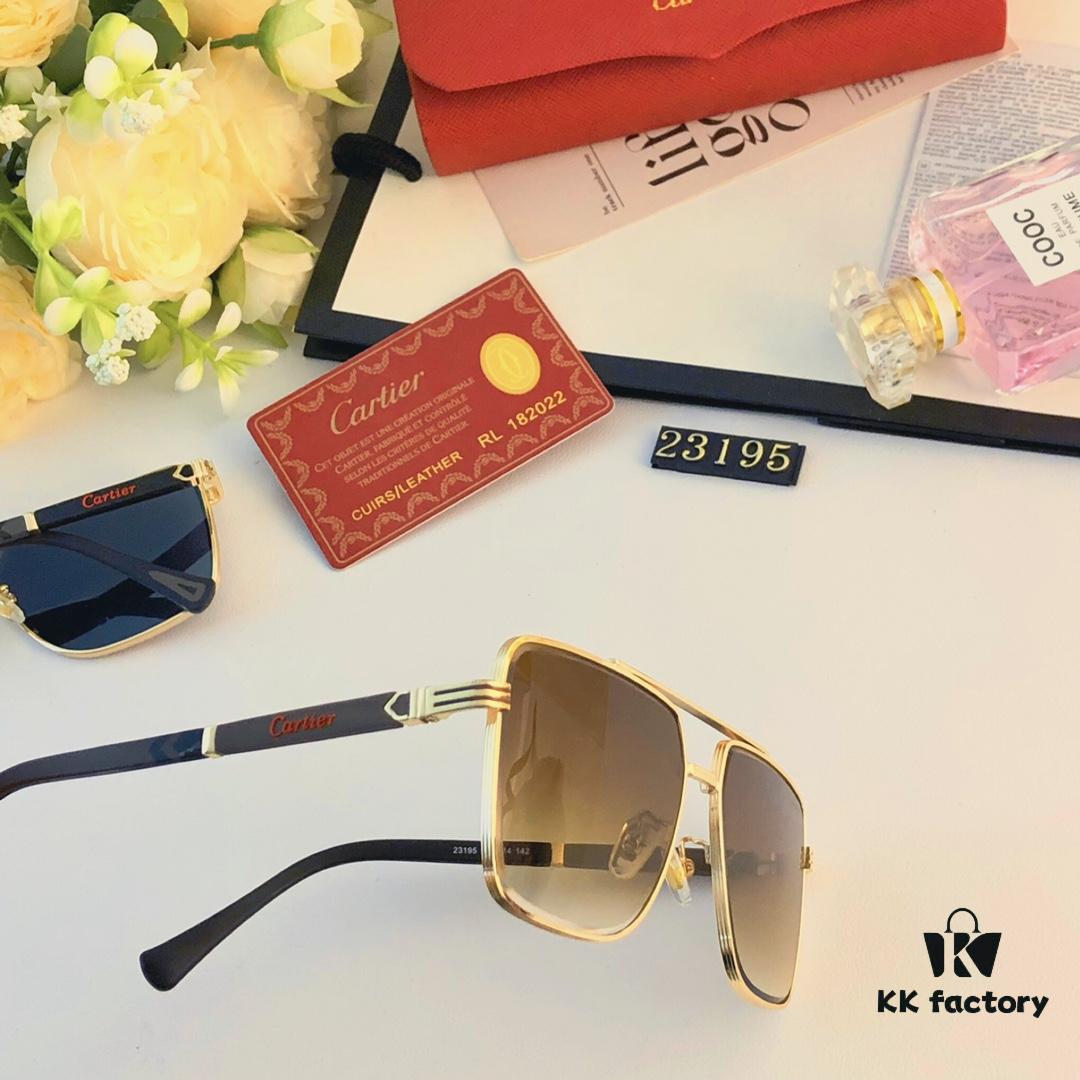 Cartier New Men's Sunglasses Unisex European and American Style UV Protection Casual Windproof Sports Sunglasses