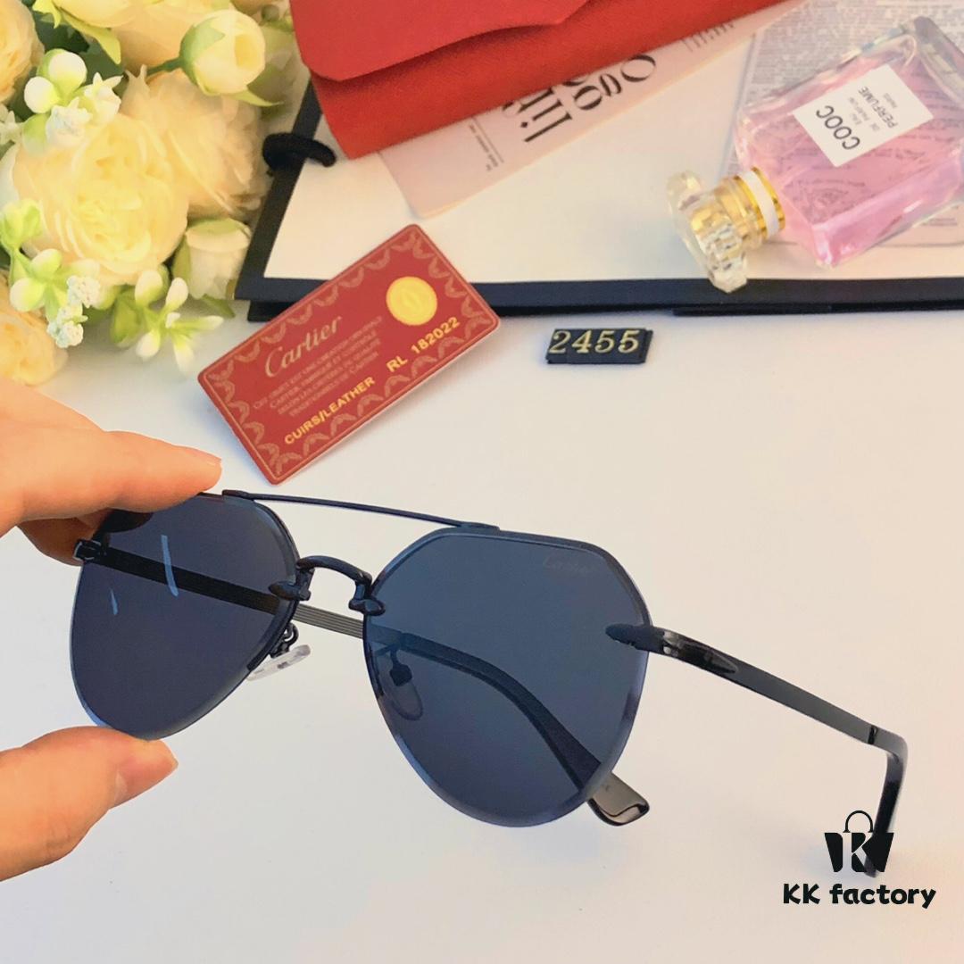 Cartier Sunglasses, Trendy UV-Protective Luxury Men's Sunglasses, Stylish Driver Glasses