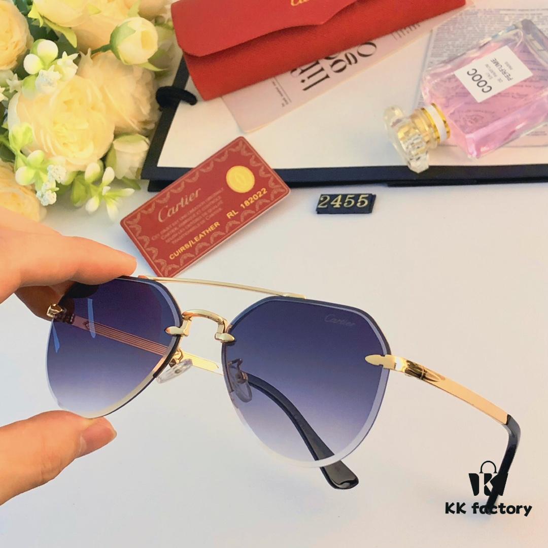 Cartier Sunglasses, Trendy UV-Protective Luxury Men's Sunglasses, Stylish Driver Glasses