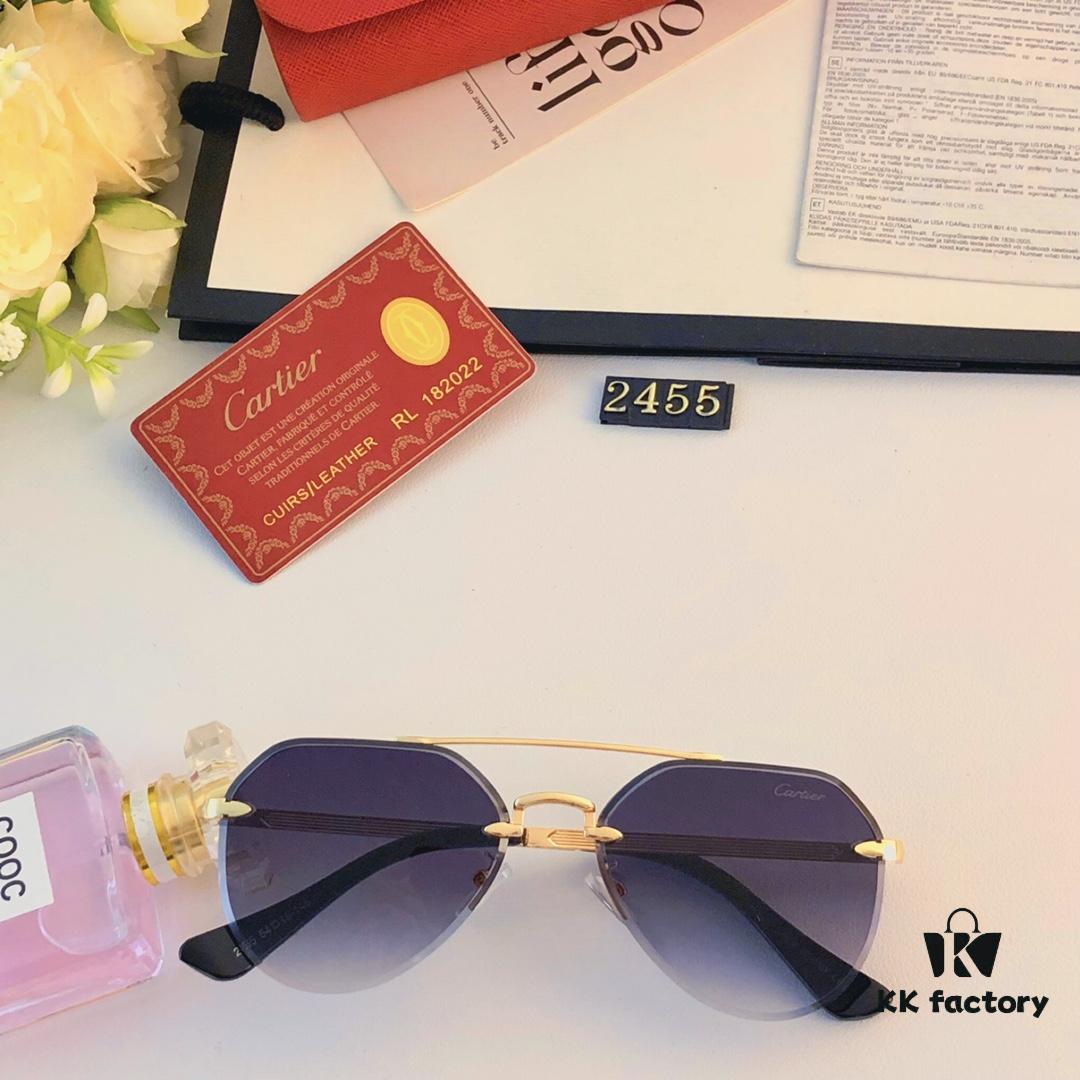 Cartier Sunglasses, Trendy UV-Protective Luxury Men's Sunglasses, Stylish Driver Glasses