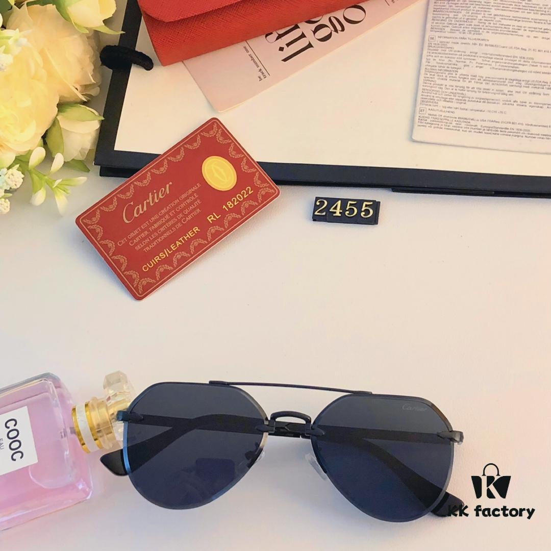 Cartier Sunglasses, Trendy UV-Protective Luxury Men's Sunglasses, Stylish Driver Glasses