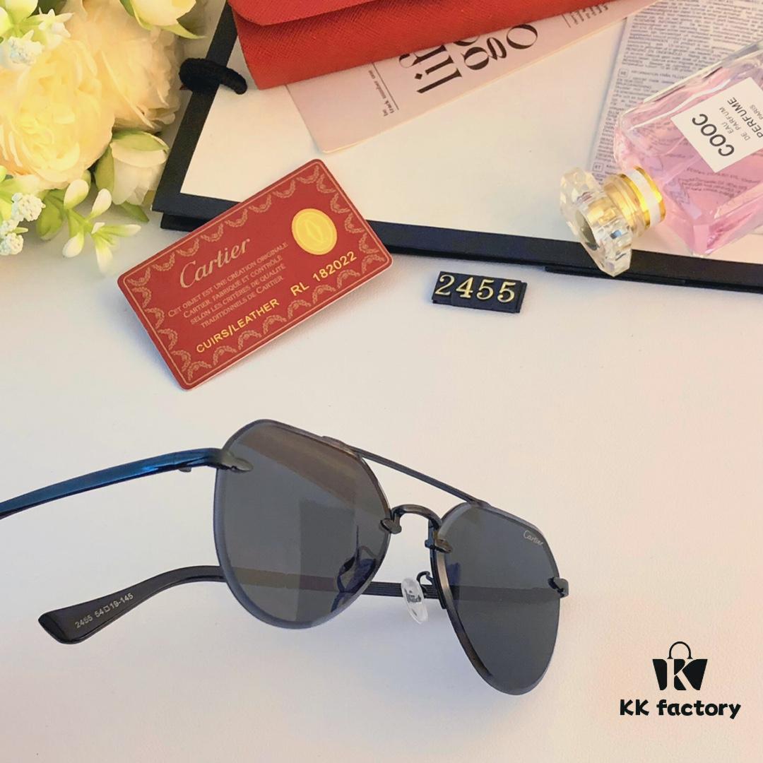 Cartier Sunglasses, Trendy UV-Protective Luxury Men's Sunglasses, Stylish Driver Glasses