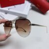 Cartier Unisex Round-Framed Sunglasses, New Lightweight Metal Sun Glasses for Men and Women, Fashionable and Elegant Driving Sunglasses
