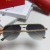 Cartier Unisex Round-Framed Sunglasses, Lightweight Metal Sunglasses for Men and Women, Luxury Fashion Driving Sunglasses