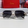 Cartier Unisex Round-Framed Sunglasses, Lightweight Metal Sunglasses for Men and Women, Luxury Fashion Driving Sunglasses
