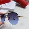 Cartier Unisex Round-Framed Sunglasses, New Lightweight Metal Sunglasses for Men and Women, Stylish and Elegant Driving Sunglasses