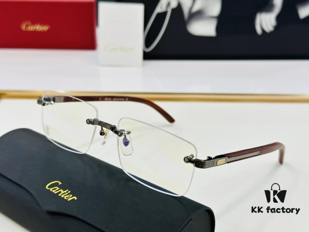 Cartier CT0490O Size 56-18-140 Men's Sunglasses, Universal Frame Shape, Comfortable Fit, Suitable for All Face Types, Can Be Fitted with Prescription Lenses