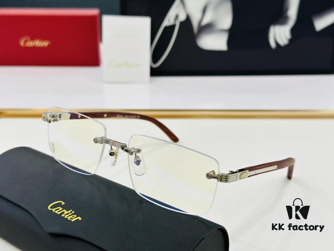 Cartier CT0490O Size 56-18-140 Men's Sunglasses, Universal Frame Shape, Comfortable Fit, Suitable for All Face Types, Can Be Fitted with Prescription Lenses