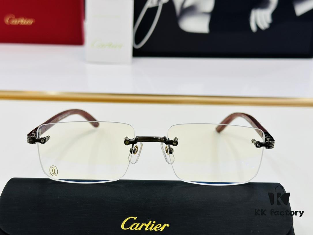 Cartier CT0490O Size 56-18-140 Men's Sunglasses, Universal Frame Shape, Comfortable Fit, Suitable for All Face Types, Can Be Fitted with Prescription Lenses