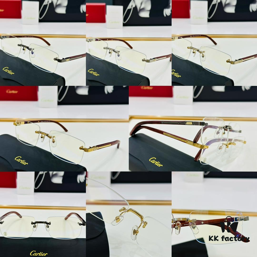 Cartier CT0490O Size 56-18-140 Men's Sunglasses, Universal Frame Shape, Comfortable Fit, Suitable for All Face Types, Can Be Fitted with Prescription Lenses