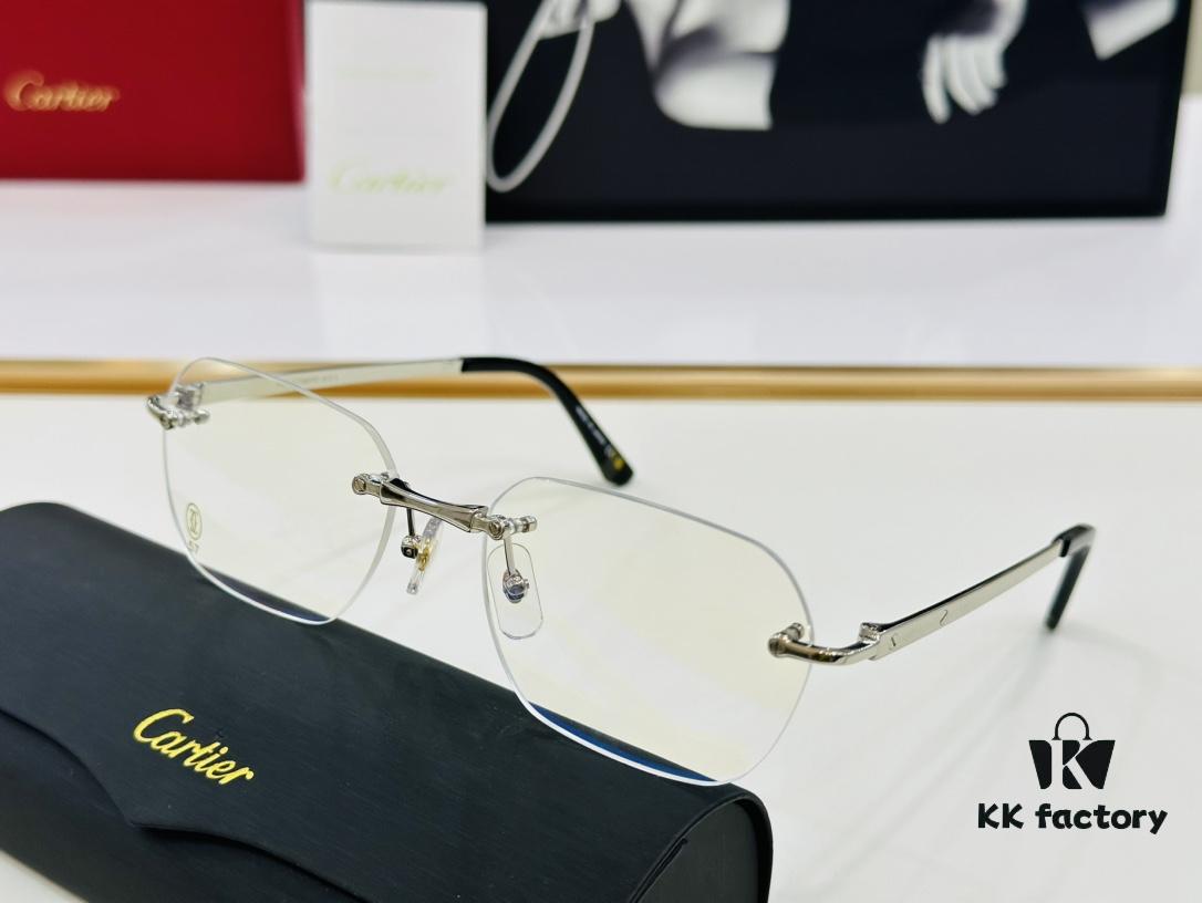 Cartier CT0407O Size 57□18-145 Men's Sunglasses, Recommended for All Face Shapes, Comfortable to Wear, Can Be Fitted with Prescription Lenses