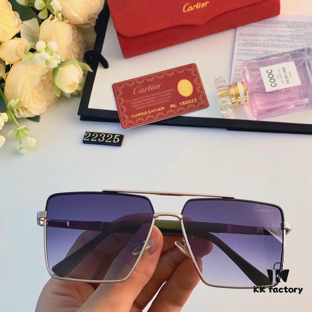 Cartier New Men's High-End Sunglasses Fashionable and Stylish Shades for Outdoor Driving, Travel