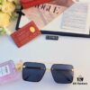 Cartier 2024 Fashion New Arrival Stylish Metal Double-Bridge Square Sunglasses for Driving UV Protection