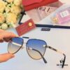 Cartier Fashionable European and American Double-Bridge Sunglasses for Men, UV-Protective Sun Protection Shades, Business Unisex Outdoor Eyewear, Aviator Style