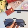 Cartier Fashionable European and American Double-Bridge Sunglasses for Men, UV-Protective Sun Protection Shades, Business Unisex Outdoor Eyewear, Aviator Style