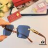 Cartier New Fashion Frameless Sunglasses, Retro Stylish Leopard Decor, Celebrity-Inspired Square Sunglasses, Anti-Glare Sun Protection Eyewear