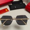 Cartier 2024 New Collection Frameless Sunglasses for Women, Classic Leopard Print Temples, Diamond-Cut Edges, Gradient Lenses, Oversized Luxury Design
