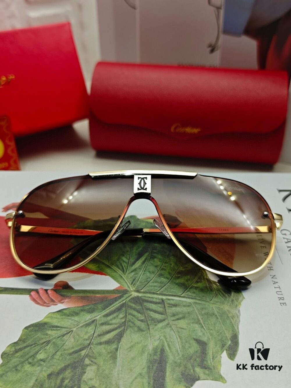 Cartier Men's Polarized Sunglasses, High-Quality Replica with Premium Polarized Lenses and Metal Alloy Logo Temples