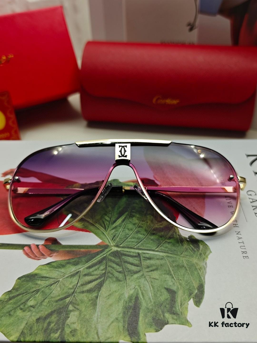 Cartier Men's Polarized Sunglasses, High-Quality Replica with Premium Polarized Lenses and Metal Alloy Logo Temples