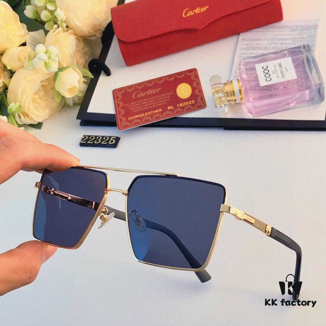 Cartier New Men's High-End Sunglasses Fashionable and Stylish Shades for Outdoor Driving and Travel