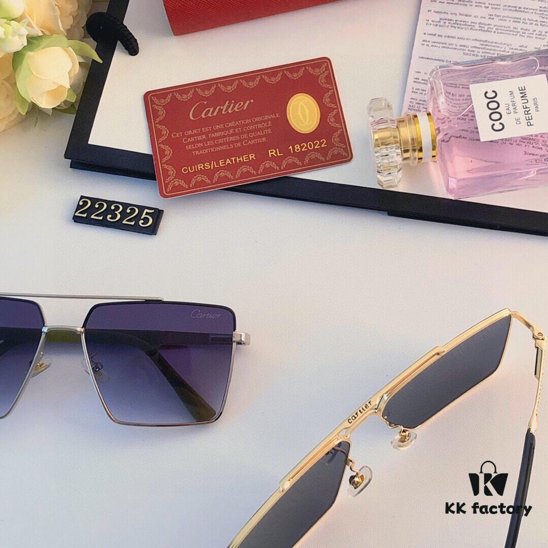 Cartier New Men's High-End Sunglasses Fashionable and Stylish Shades for Outdoor Driving and Travel