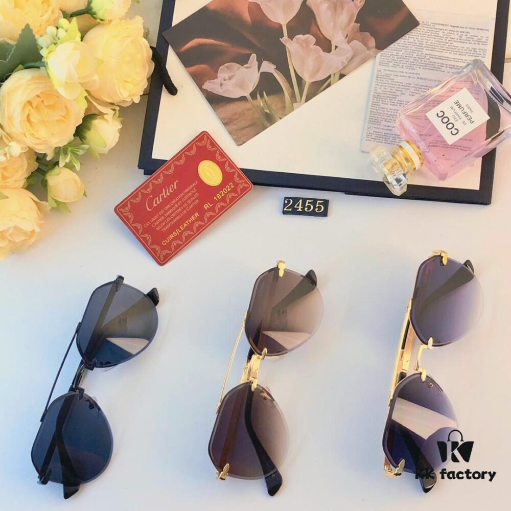 Cartier New Style Casual Trendy Instagram Fashion Sunglasses, Stylish Unisex Retro UV Protection Shades