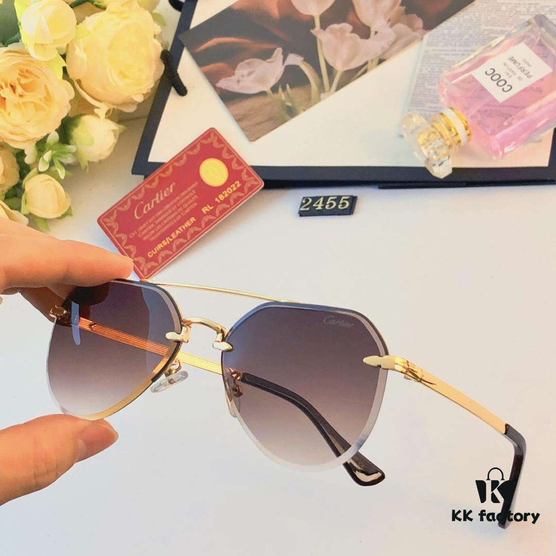 Cartier New Style Casual Trendy Instagram Fashion Sunglasses, Stylish Unisex Retro UV Protection Shades